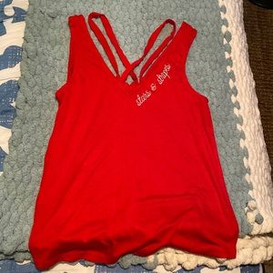 Red 4th of July tank top